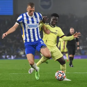 Bukayo Saka vs Dan Burn Print Bukayo Saka vs Dan Burn Print