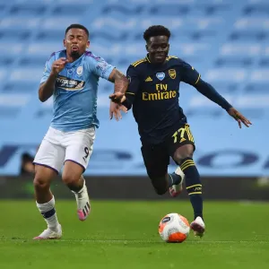 Bukayo Saka vs. Gabriel Jesus: Clash of Premier League Titans - Manchester City vs. Arsenal FC Bukayo Saka vs. Gabriel Jesus: Clash of Premier League Titans - Manchester City vs. Arsenal FC