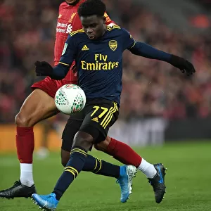 Bukayo Saka vs Joe Gomez: A Football Rivalry at Anfield - Carabao Cup Clash (Liverpool vs Arsenal, 2019-20)