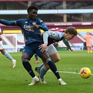Bukayo Saka vs Matt Targett: Intense Battle at Villa Park - Aston Villa vs Arsenal, Premier League 2020-21