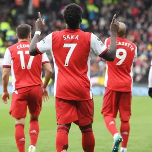 Bukayo Saka's Decisive Strike: Arsenal's Victory over Watford in the Premier League (2021-22) Bukayo Saka's Decisive Strike: Arsenal's Victory over Watford in the Premier League (2021-22)