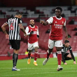 Bukayo Saka's Empty Netter: Arsenal's Second Goal vs. Newcastle United (2020-21)