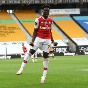 Bukayo Saka's Thrilling Goal: Arsenal's Victory over Wolverhampton Wanderers (2019-20)