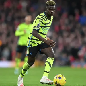 Bukayo Saka's Thrilling Moment: Liverpool vs. Arsenal, Premier League 2023-24 Bukayo Saka's Thrilling Moment: Liverpool vs. Arsenal, Premier League 2023-24