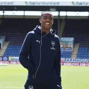 Joe Willock Print - Arsenal FC Player at Turf Moor