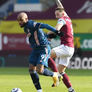 Burnley vs Arsenal: Lacazette Faces Brownhill in Empty Turf Moor, Premier League 2021