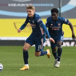Burnley vs. Arsenal: Martin Odegaard in Action at Empty Turf Moor, Premier League 2020-21