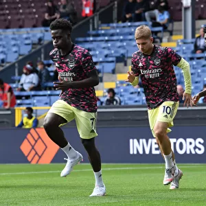 Burnley vs Arsenal: Saka, Smith Rowe, and Partey in Action