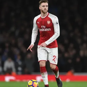 Calum Chambers: In Action for Arsenal Against Chelsea, Premier League 2017-18