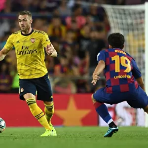 Calum Chambers in Action: Arsenal vs. FC Barcelona, 2019 Pre-Season Clash at Nou Camp