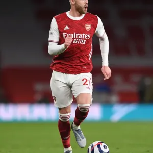 Calum Chambers in Action: Arsenal vs Everton, Premier League 2020-21, Emirates Stadium Calum Chambers in Action: Arsenal vs Everton, Premier League 2020-21, Emirates Stadium