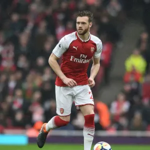 Calum Chambers in Action: Arsenal vs Southampton, Premier League 2017-18