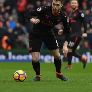Calum Chambers in Action: Brighton & Hove Albion vs. Arsenal, Premier League 2017-18