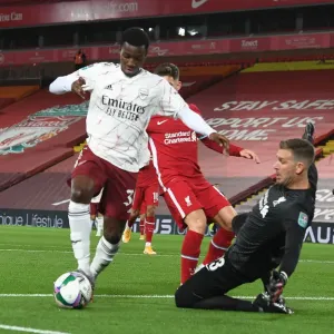 Carabao Cup Drama: Nketiah's Penalty Saved by Adrian - Liverpool vs Arsenal