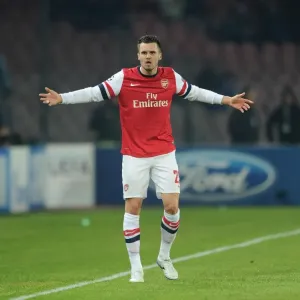 Carl Jenkinson in Action for Arsenal vs. SSC Napoli, UEFA Champions League (December 2013) Carl Jenkinson in Action for Arsenal vs. SSC Napoli, UEFA Champions League (December 2013)