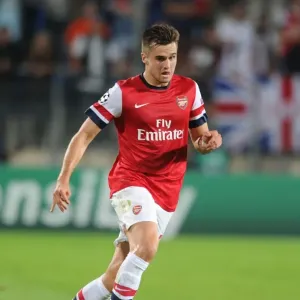 Carl Jenkinson in Action: Montpellier v Arsenal, UEFA Champions League 2012-13 Carl Jenkinson in Action: Montpellier v Arsenal, UEFA Champions League 2012-13