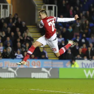 Carl Jenkinson's Strike Print: Arsenal vs Reading, Capital One Cup Carl Jenkinson's Strike Print: Arsenal vs Reading, Capital One Cup