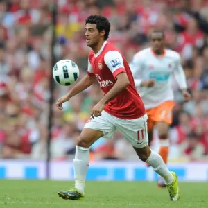 Carlos Vela (Arsenal). Arsenal 6: 0 Blackpool, Barclays Premier League, Emirates Stadium