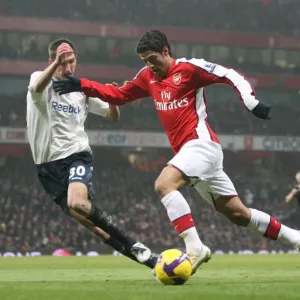 Carlos Vela (Arsenal) Chris Basham (Bolton)