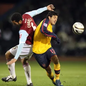 Carlos Vela (Arsenal) Clarke Carlisle (Burnley) Carlos Vela (Arsenal) Clarke Carlisle (Burnley)