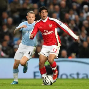 Carlos Vela (Arsenal) Craig Bellamy (Man City). Manchester City 3: 0 Arsenal