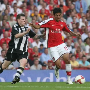 Carlos Vela (Arsenal) Danny Guthrie (Newcastle United) Carlos Vela (Arsenal) Danny Guthrie (Newcastle United)