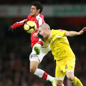 Carlos Vela (Arsenal) Darren Purse (Cardiff)