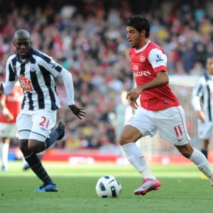 Carlos Vela (Arsenal) Youssouf Mulumbu (WBA). Arsenal 2: 3 West Bromwich Albion