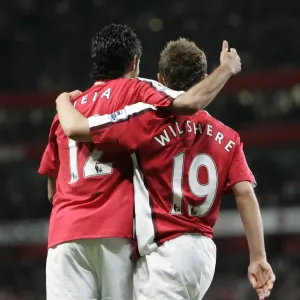 Carlos Vela celebrates scoring his 1st goal Arsenal s