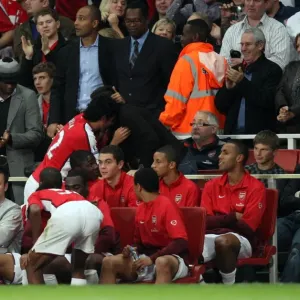 Carlos Vela and Samir Nasri: Arsenal's Unstoppable Duo Celebrates 2-0 Over West Brom in Carling Cup Carlos Vela and Samir Nasri: Arsenal's Unstoppable Duo Celebrates 2-0 Over West Brom in Carling Cup