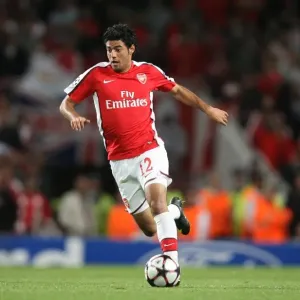 Carlos Vela Scores in Arsenal's 2-0 Victory over Olympiacos in the UEFA Champions League at Emirates Stadium, 2009 Carlos Vela Scores in Arsenal's 2-0 Victory over Olympiacos in the UEFA Champions League at Emirates Stadium, 2009