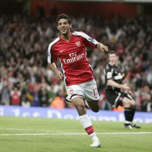 Carlos Vela's Triumph: Arsenal's Third Goal in Historic 6-0 Victory over Sheffield United (Carling Cup 3rd Round, Emirates Stadium, 23/9/08)