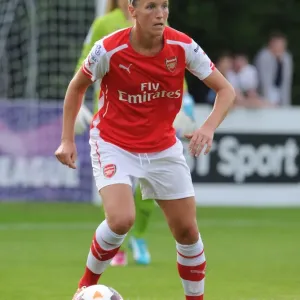 Casey Stoney in Action: Chelsea Ladies vs. Arsenal Ladies WSL Match, 2014