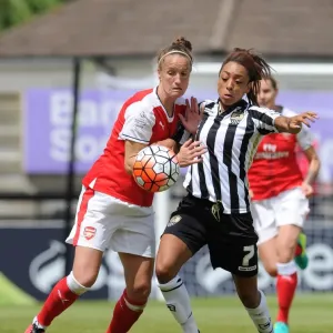 Casey Stoney (Arsenal Ladies) Jess Clarke (Notts County). Arsenal Ladies 2: 0 Notts County Casey Stoney (Arsenal Ladies) Jess Clarke (Notts County). Arsenal Ladies 2: 0 Notts County
