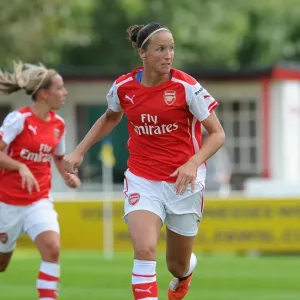 Casey Stoney (Arsenal Ladies). Millwall Lionessess 0: 4 Arsenal Ladies. WSL Continental Cup Casey Stoney (Arsenal Ladies). Millwall Lionessess 0: 4 Arsenal Ladies. WSL Continental Cup