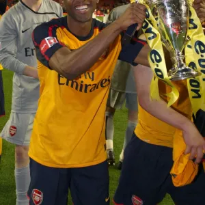 Cedric Evina (ARsenal) with the FA Youth Cup