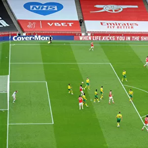 Cedric Soares Scores Arsenal's Fourth Goal: Arsenal FC vs Norwich City (2019-20)