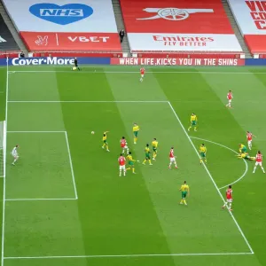 Cedric Soares Scores Arsenal's Fourth Goal: Arsenal 4-0 Norwich City (July 2020)