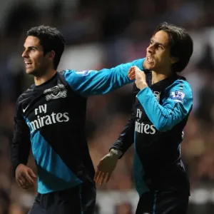 Celebrating a Goal: Yossi Benayoun and Mikel Arteta (Aston Villa vs. Arsenal, 2011-12) Celebrating a Goal: Yossi Benayoun and Mikel Arteta (Aston Villa vs. Arsenal, 2011-12)