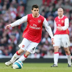 Cesc Fabregas in Action for Arsenal Against Aston Villa, Barclays Premier League, Emirates Stadium, 1/3/08 Cesc Fabregas in Action for Arsenal Against Aston Villa, Barclays Premier League, Emirates Stadium, 1/3/08