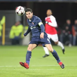 Cesc Fabregas in Action for Arsenal against AZ Alkmaar, UEFA Champions League, 2009