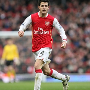 Cesc Fabregas in Action: Arsenal's Dominant 3:0 FA Cup Victory over Newcastle United, Emirates Stadium (January 2008)