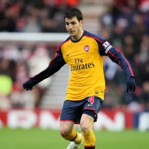Cesc Fabregas in Action: Middlesbrough 1-1 Arsenal, Barclays Premier League, December 2008 Cesc Fabregas in Action: Middlesbrough 1-1 Arsenal, Barclays Premier League, December 2008