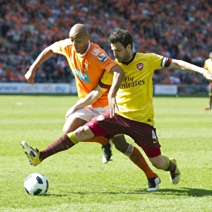 Cesc Fabregas (Arsenal) Alex Baptiste (Blackpool). Blackpool 1: 3 Arsenal