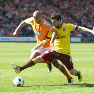 Cesc Fabregas (Arsenal) Alex Baptiste (Blackpool). Blackpool 1: 3 Arsenal