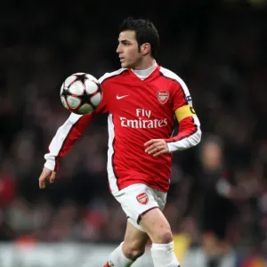 Cesc Fabregas (Arsenal). Arsenal 2: 2 Barcelona. UEFA Champions League. Quarter Final