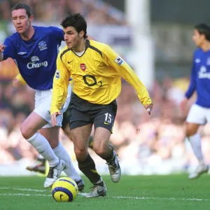 Cesc Fabregas (Arsenal) David Weir (Everton)