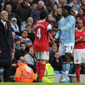 Cesc Fabregas (Arsenal) Emmanuel Adebayor (Man City). Manchester City 0: 3 Arsenal