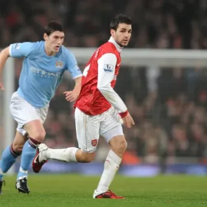 Cesc Fabregas (Arsenal) Gareth Barry (Man City). Arsenal 0: 0 Manchester City