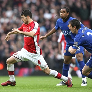 Cesc Fabregas (Arsenal) Gary Neville and Anderson (Manchester United)